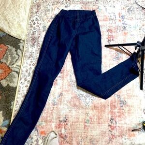 H&M DIVIDED DARK JEANS LEGGINGS JEGGINGS Size 6 NWOT